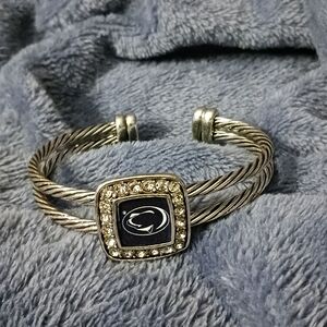 Vintage & Like-New PENN STATE Cable Cuff Bracelet